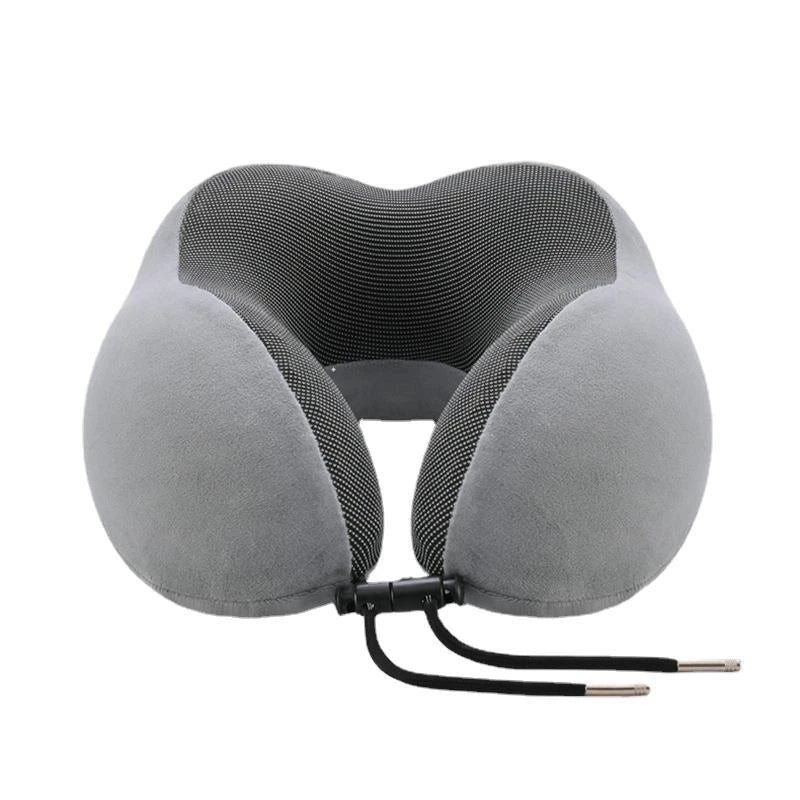 U-Shape Memory Foam Travel Neck Pillow front view on neutral background