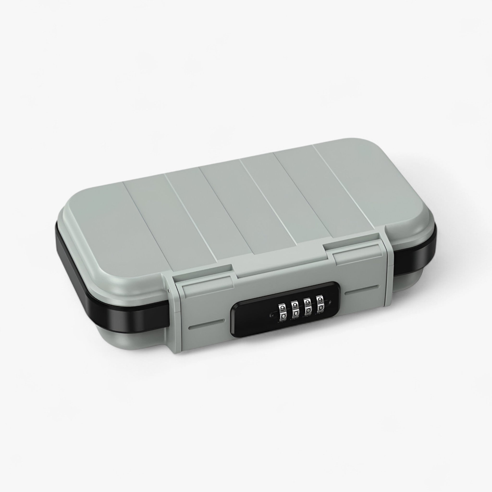 Portable Safe Box with 4-Digit Combination Lock front view on neutral background
