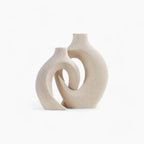 Japanische Ringvase – Japandi-Stil, 2er-Set